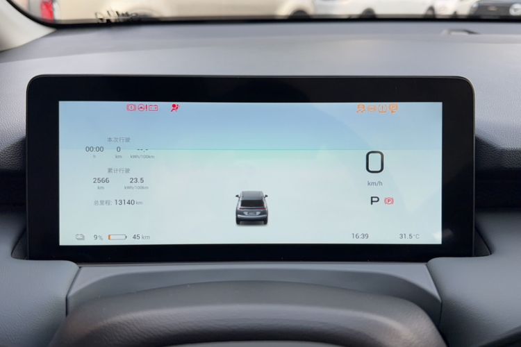 Used AION Y 2023 Plus 510 Smart Edition Odometer Close Up
