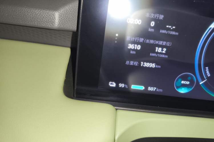 Used AION Y 2023 Plus 510 Enjoy Edition Odometer Close Up