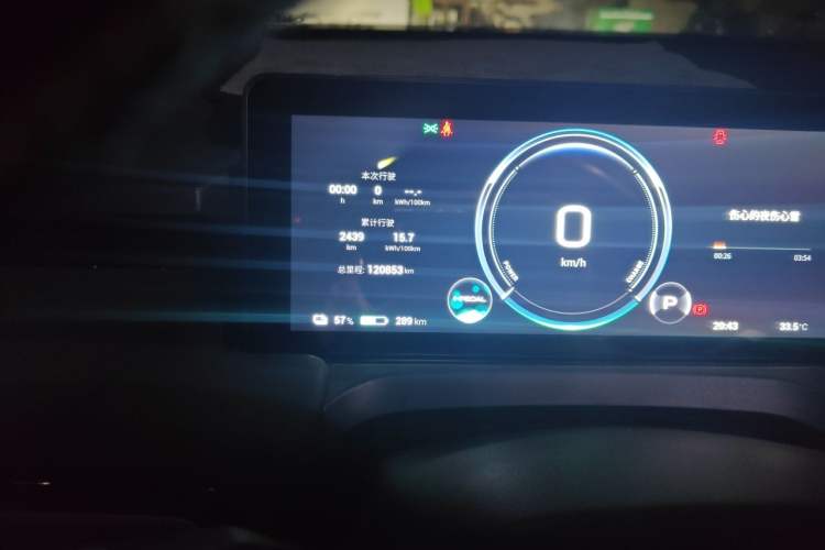 Used AION Y 2023 Plus 510 Smart Edition Odometer Close Up