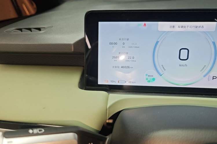 Used AION Y 2023 Plus 510 Smart Edition Odometer Close Up