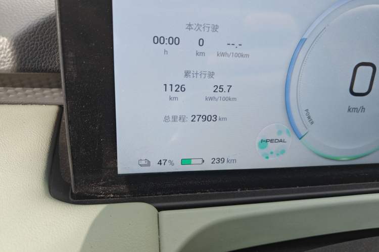 Used AION Y 2023 Plus 510 Smart Edition Odometer Close Up
