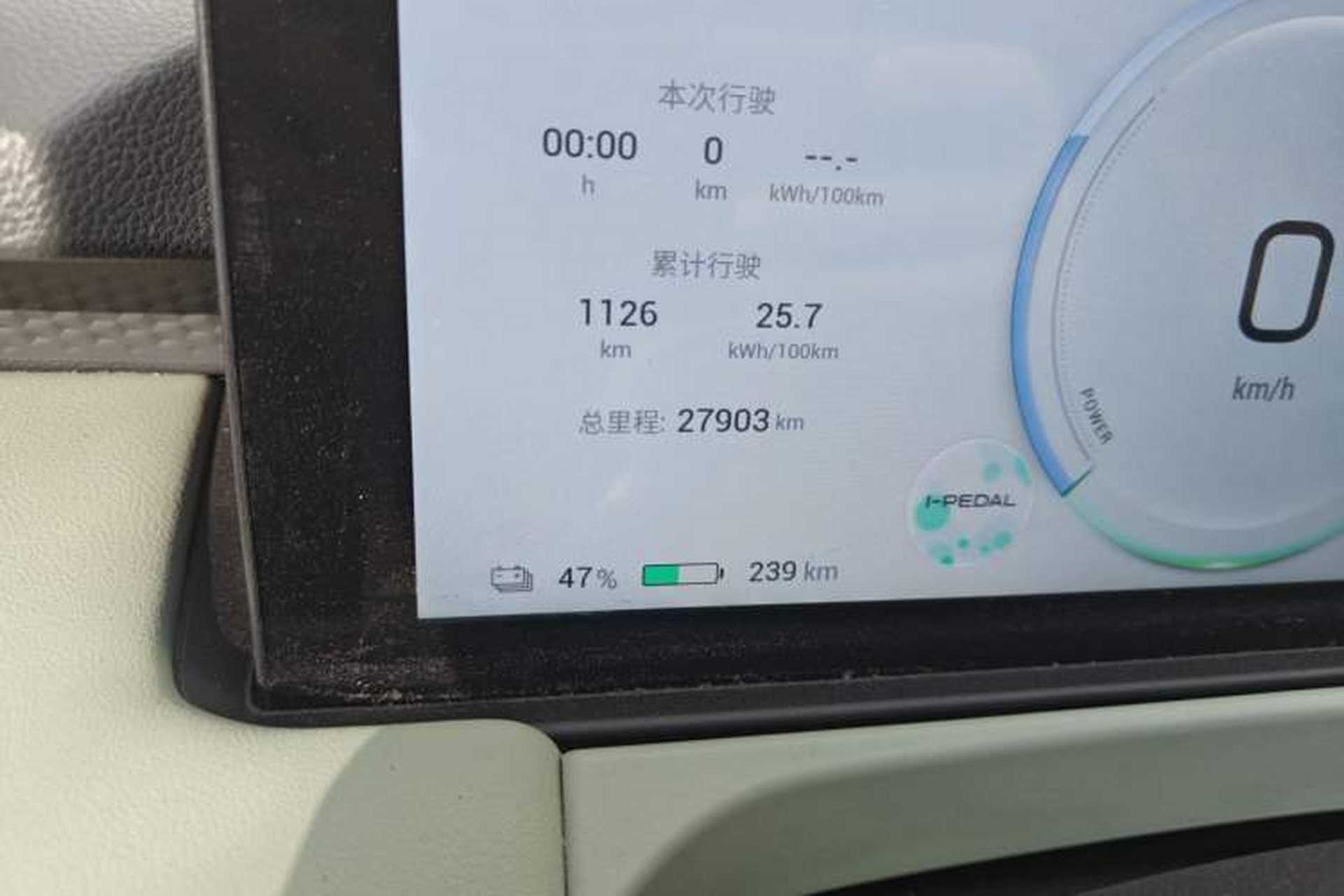 Used AION Y 2023 Plus 510 Smart Edition Odometer Close Up