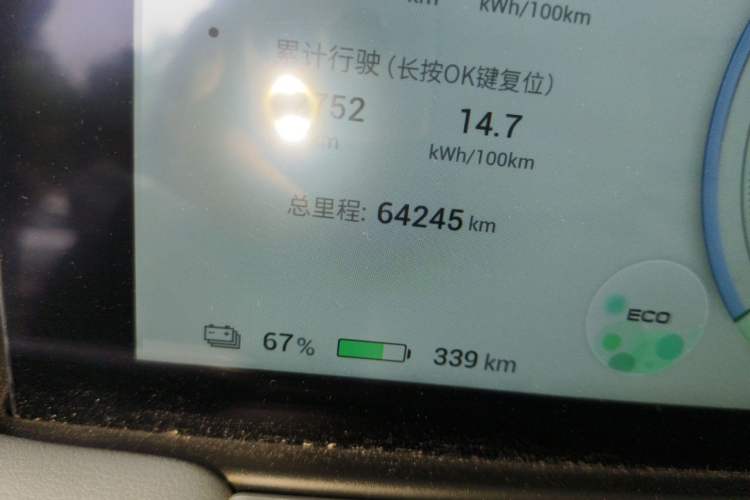 Used AION Y 2023 Plus 510 Smart Edition Odometer Close Up