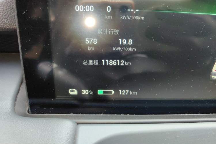 Used AION Y 2023 Younger Odometer Close Up