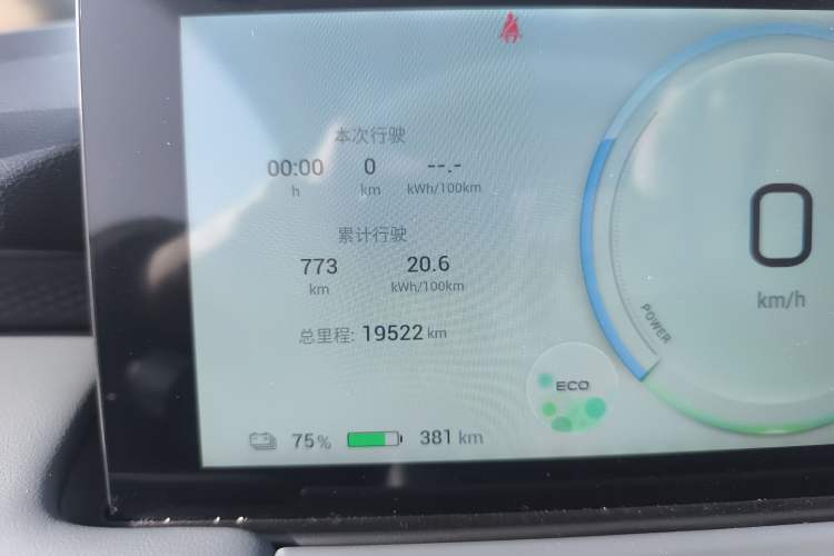 Used AION Y 2023 Plus 510 Smart Edition Odometer Close Up