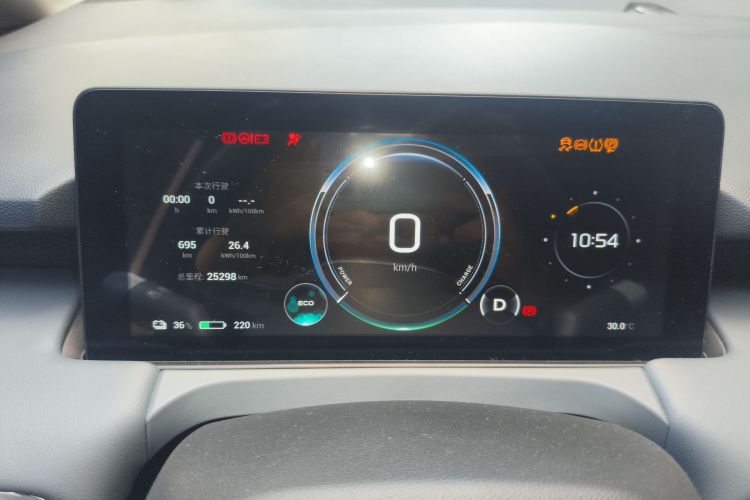 Used AION Y 2023 Plus 610 Enjoyment Edition Ternary Lithium Odometer Close Up