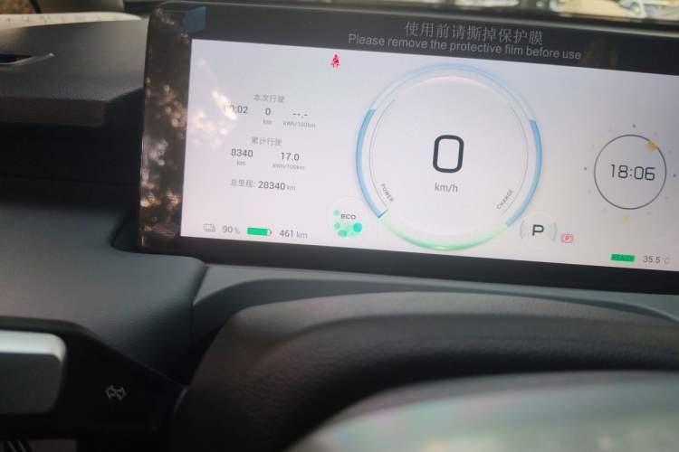 Used AION Y 2023 Plus 510 Enjoy Edition Odometer Close Up