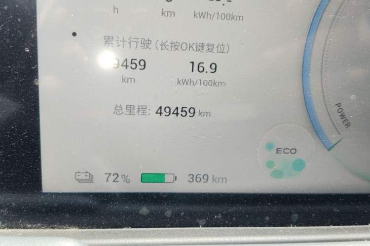Used AION Y 2023 Plus 510 Enjoy Edition Odometer Close Up