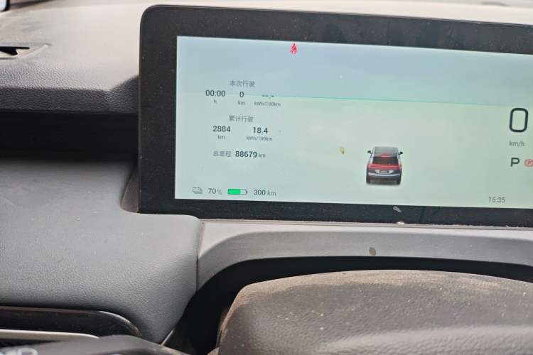 Used AION Y 2023 Younger Odometer Close Up