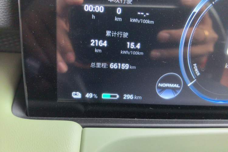 Used AION Y 2023 Plus 610 Enjoyment Edition Ternary Lithium Odometer Close Up
