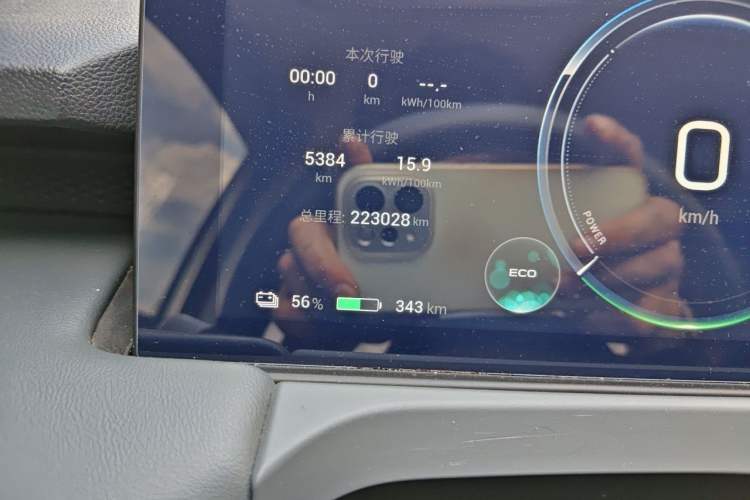 Used AION Y 2023 Plus 610 Enjoyment Edition Ternary Lithium Odometer Close Up