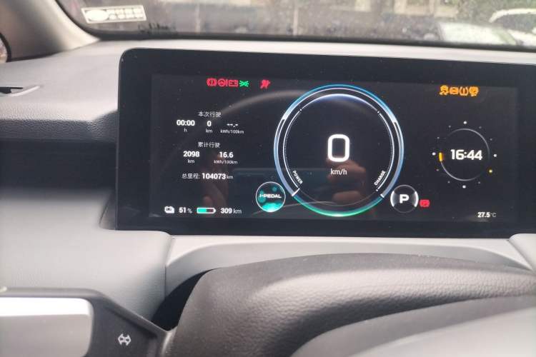 Used AION Y 2023 Plus 610 Smart Edition Ternary Lithium Odometer Close Up