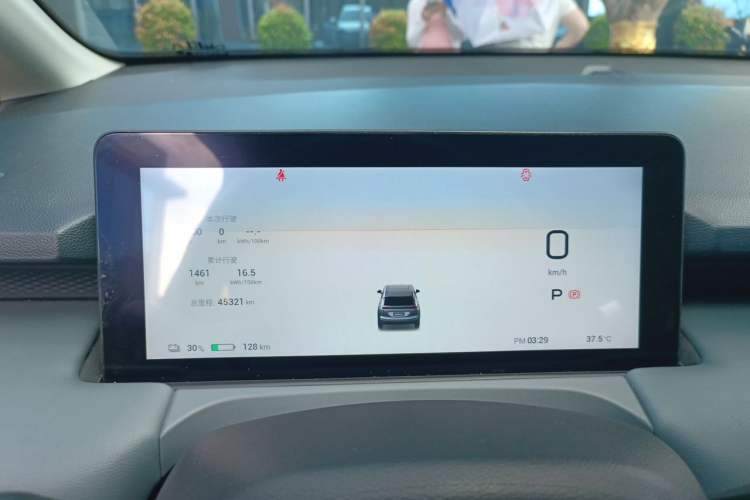 Used AION Y 2023 Younger Odometer Close Up