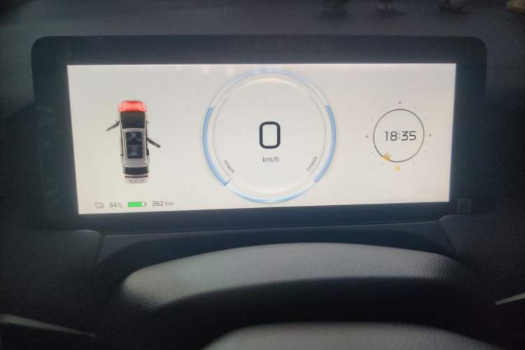 Used AION Y 2023 Younger Odometer Close Up