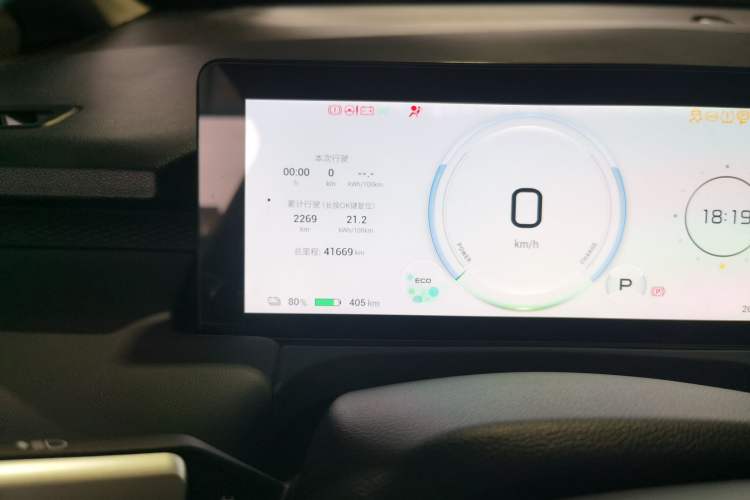 Used AION Y 2023 Plus 510 Smart Edition Odometer Close Up