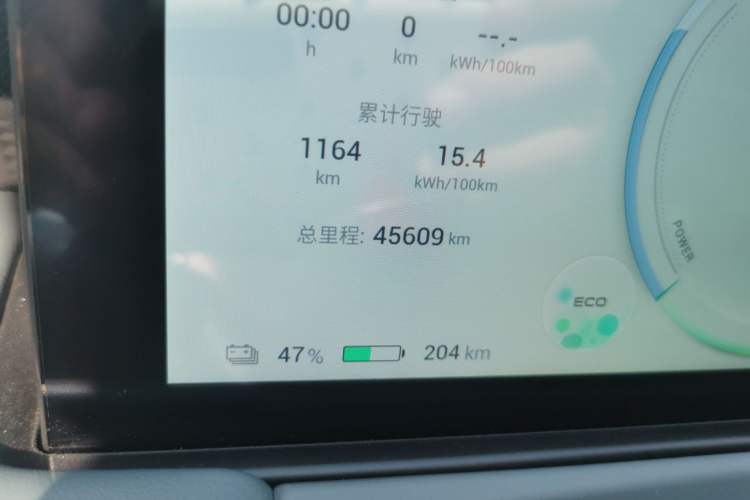 Used AION Y 2023 Younger Star Edition Odometer Close Up