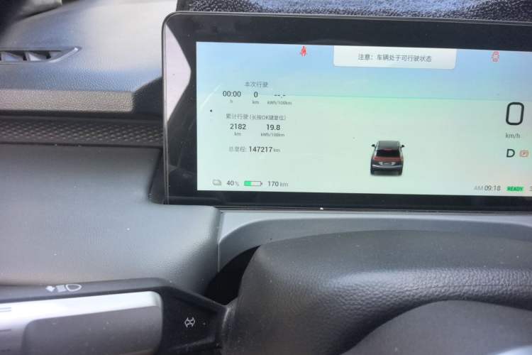 Used AION Y 2023 Younger Odometer Close Up
