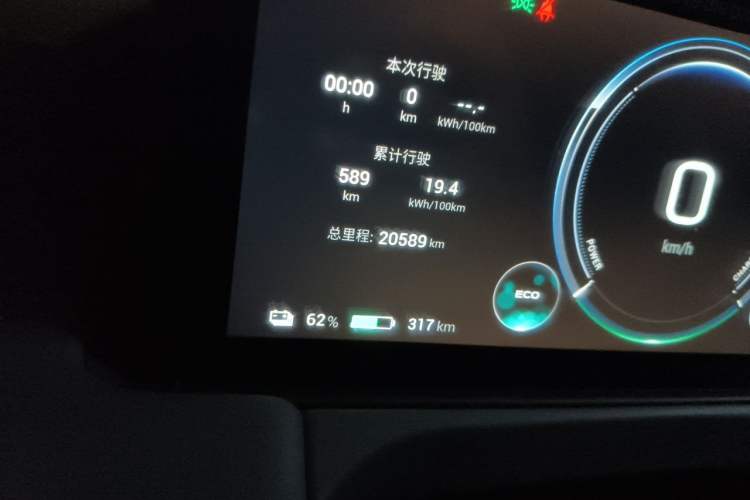 Used AION Y 2023 Plus 510 Enjoy Edition Odometer Close Up