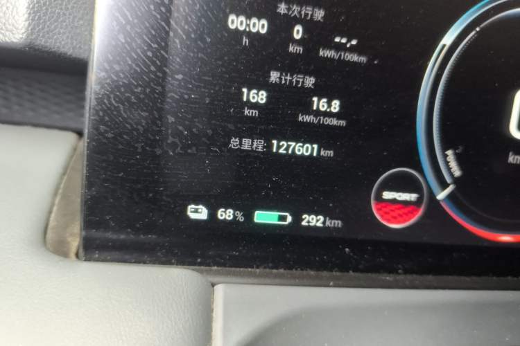 Used AION Y 2023 Younger Odometer Close Up