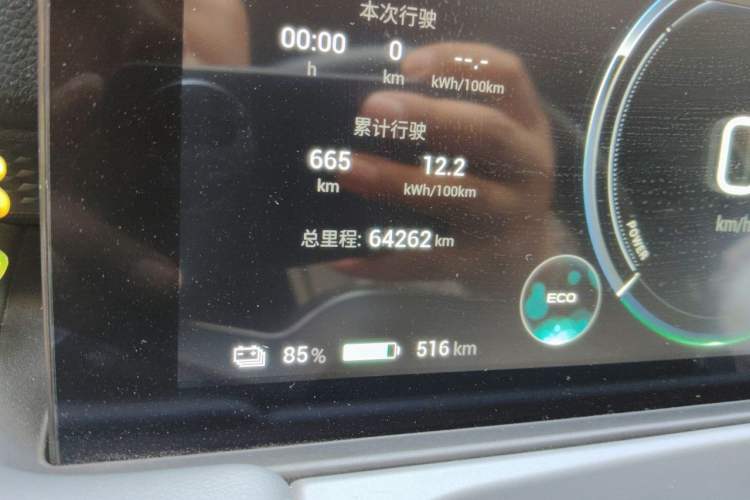 Used AION Y 2023 Plus 610 Enjoy Edition Odometer Close Up