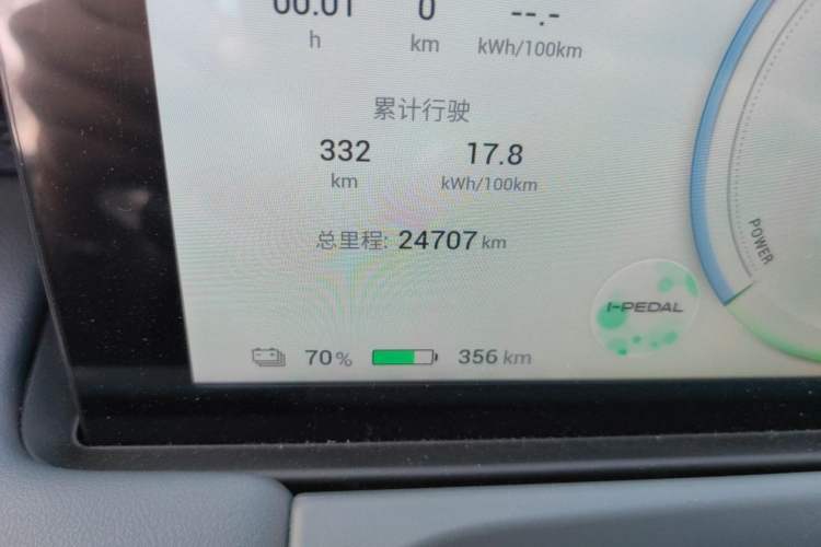 Used AION Y 2023 Plus 510 Smart Edition Odometer Close Up