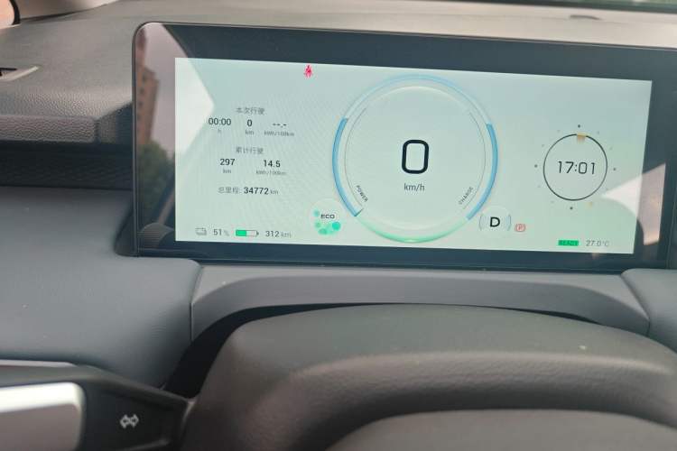 Used AION Y 2023 Plus 610 Smart Edition Ternary Lithium Odometer Close Up