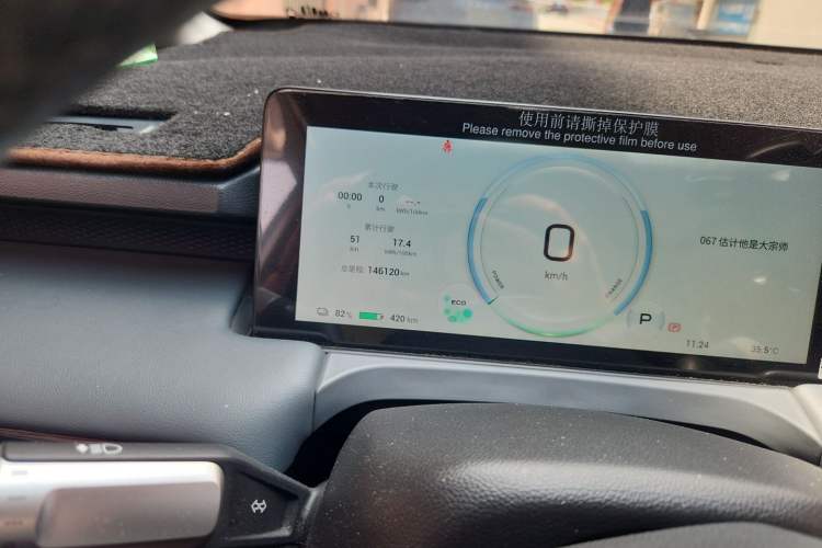 Used AION Y 2023 Plus 510 Smart Edition Odometer Close Up