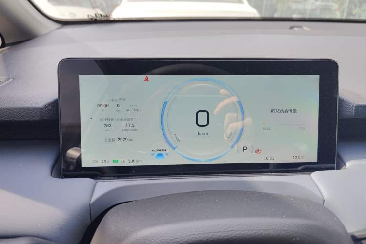 Used AION Y 2023 Younger Star Edition Odometer Close Up