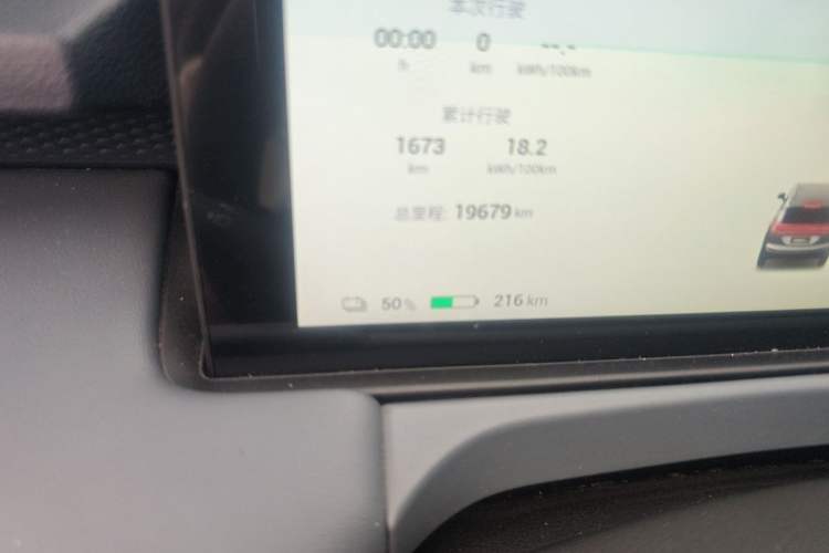Used AION Y 2023 Younger Star Edition Odometer Close Up