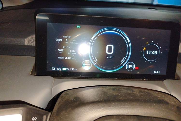Used AION Y 2023 Younger Odometer Close Up