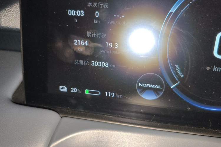 Used AION Y 2023 Plus 610 Enjoy Edition Odometer Close Up