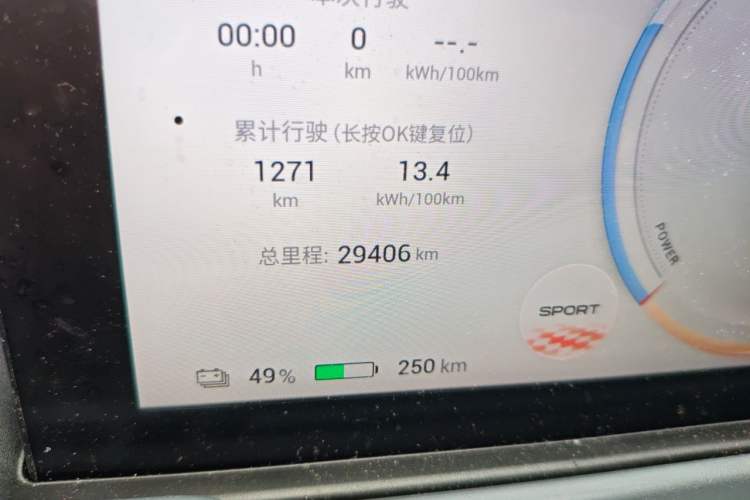 Used AION Y 2023 Plus 510 Enjoy Edition Odometer Close Up