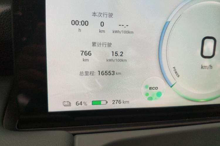 Used AION Y 2023 Younger Odometer Close Up