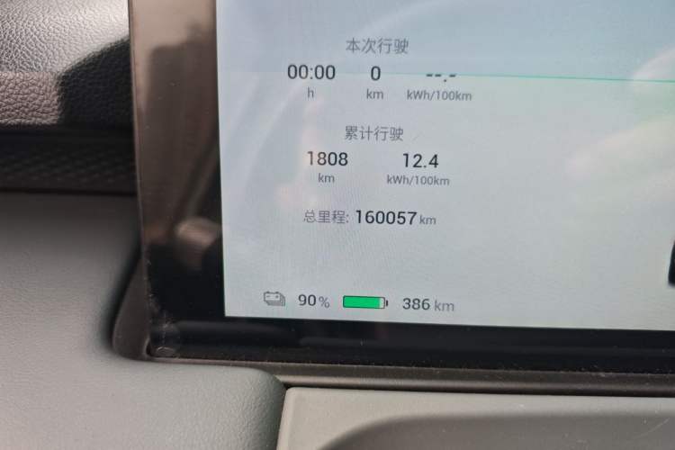 Used AION Y 2023 Younger Odometer Close Up