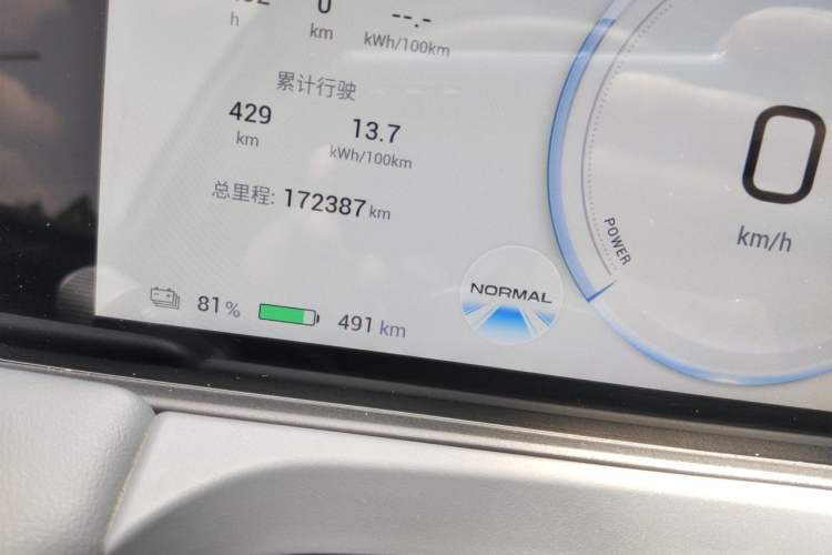 Used AION Y 2023 Plus 610 Enjoy Edition Odometer Close Up