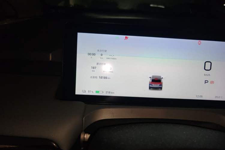 Used AION Y 2023 Younger Odometer Close Up