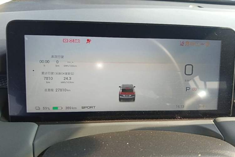 Used AION Y 2024 Plus 610 Intelligent Driving Version Instrument Cluster