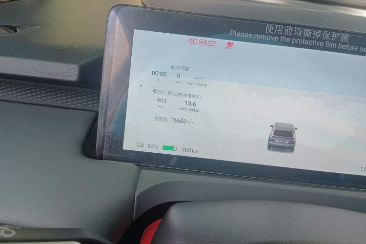 Used AION Y 2024 Younger Odometer Close Up
