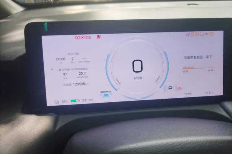 Used AION Y 2024 Plus 510 Intelligent Driving Version Odometer Close Up