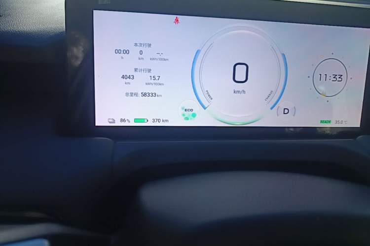 Used AION Y 2024 Younger Odometer Close Up