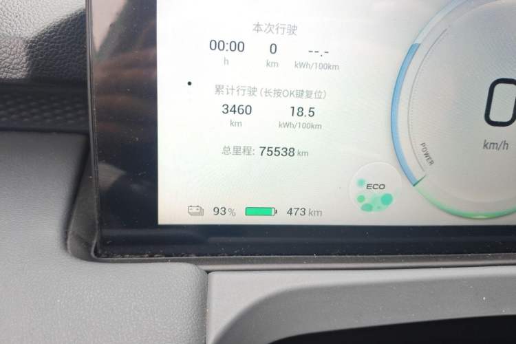 Used AION Y 2025 Plus 510 Enjoy Edition Odometer Close Up