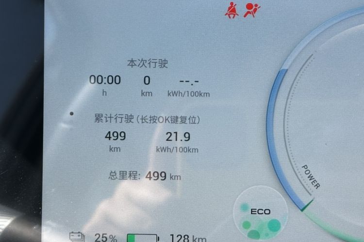 Used AION Y 2025 Plus 510 Smart Edition Odometer Close Up