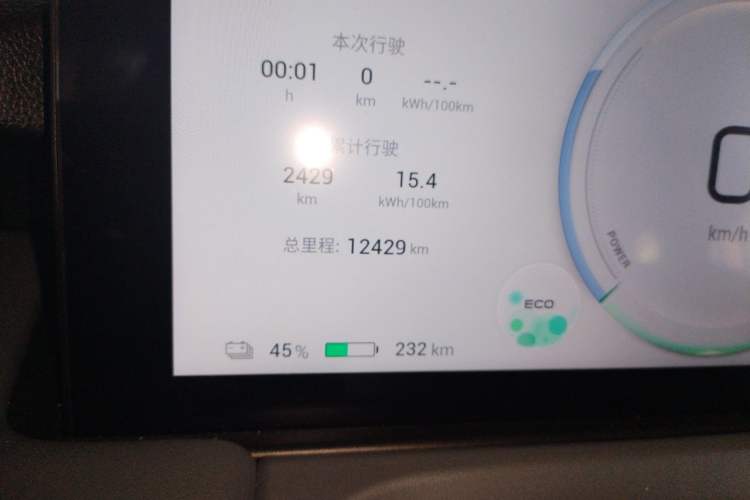 Used AION Y 2025 Plus 510 Smart Edition Odometer Close Up