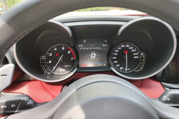 Used Alfa Romeo Giulia 2019 2.0T 280HP Black Package Limited Edition Instrument Cluster