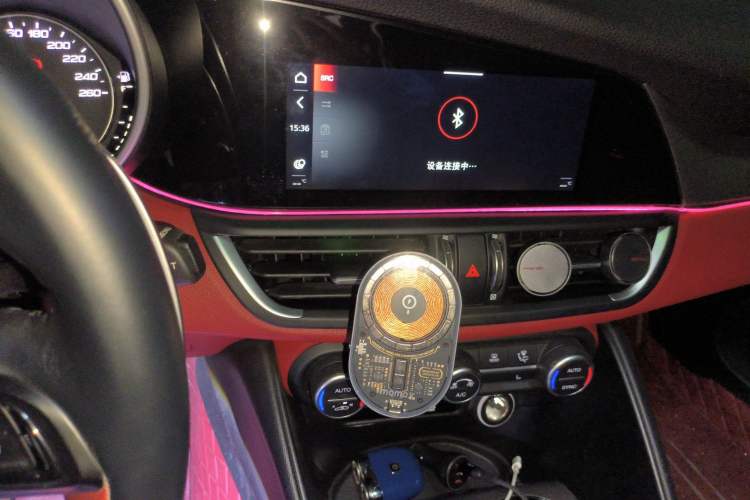 Used Alfa Romeo Giulia 2021 2.0T 280HP Luxury Sport Edition Audio And AC Panel