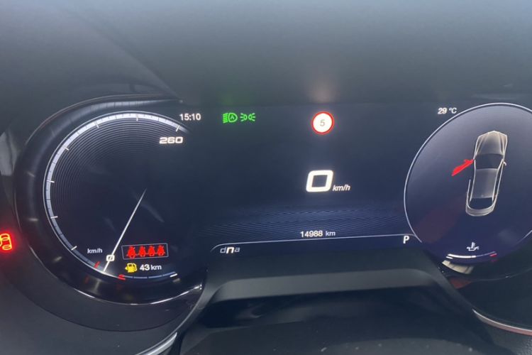 Used Alfa Romeo Giulia 2023 2.0T 280HP Track Edition Odometer Close Up