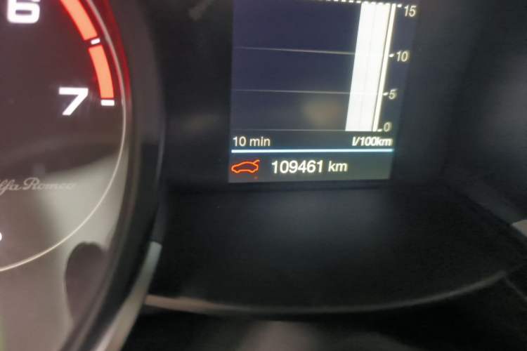 Used Alfa Romeo Stelvio 2017 2.0T 200HP Elite Edition Odometer Close Up