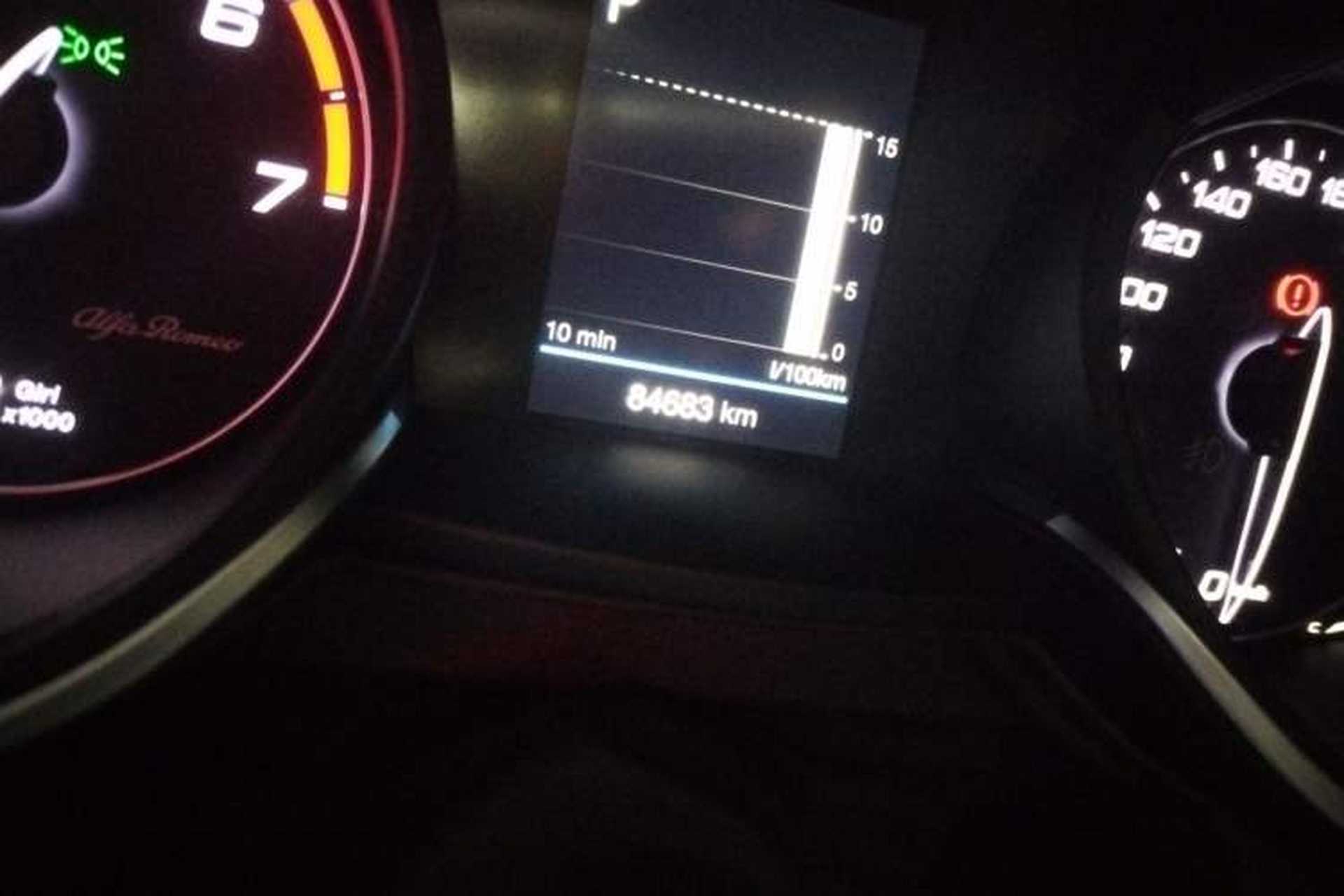 Used Alfa Romeo Stelvio 2017 2.0T 200HP Elite Edition Odometer Close Up