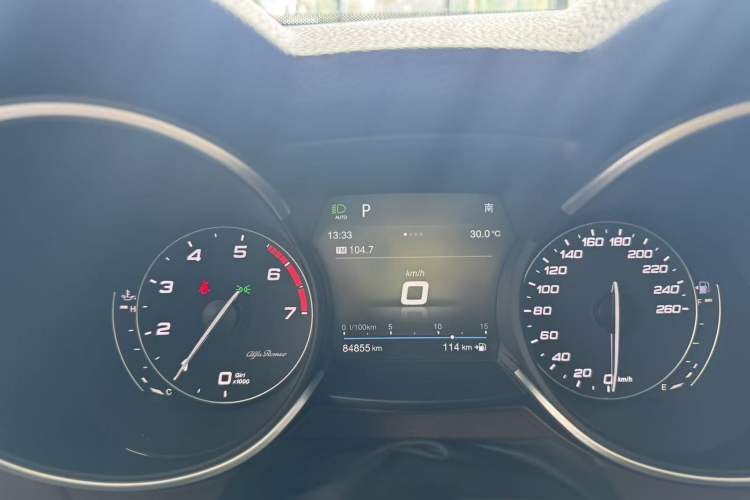 Used Alfa Romeo Stelvio 2019 2.0T 280HP Black Package Limited Edition Instrument Cluster