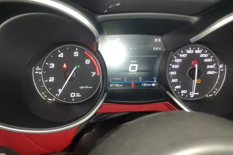 Used Alfa Romeo Stelvio 2019 2.0T 280HP Black Package Limited Edition Instrument Cluster